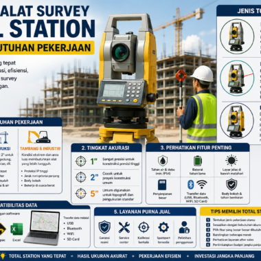 Memilih Alat Survey Total Station Sesuai Kebutuhan Pekerjaan