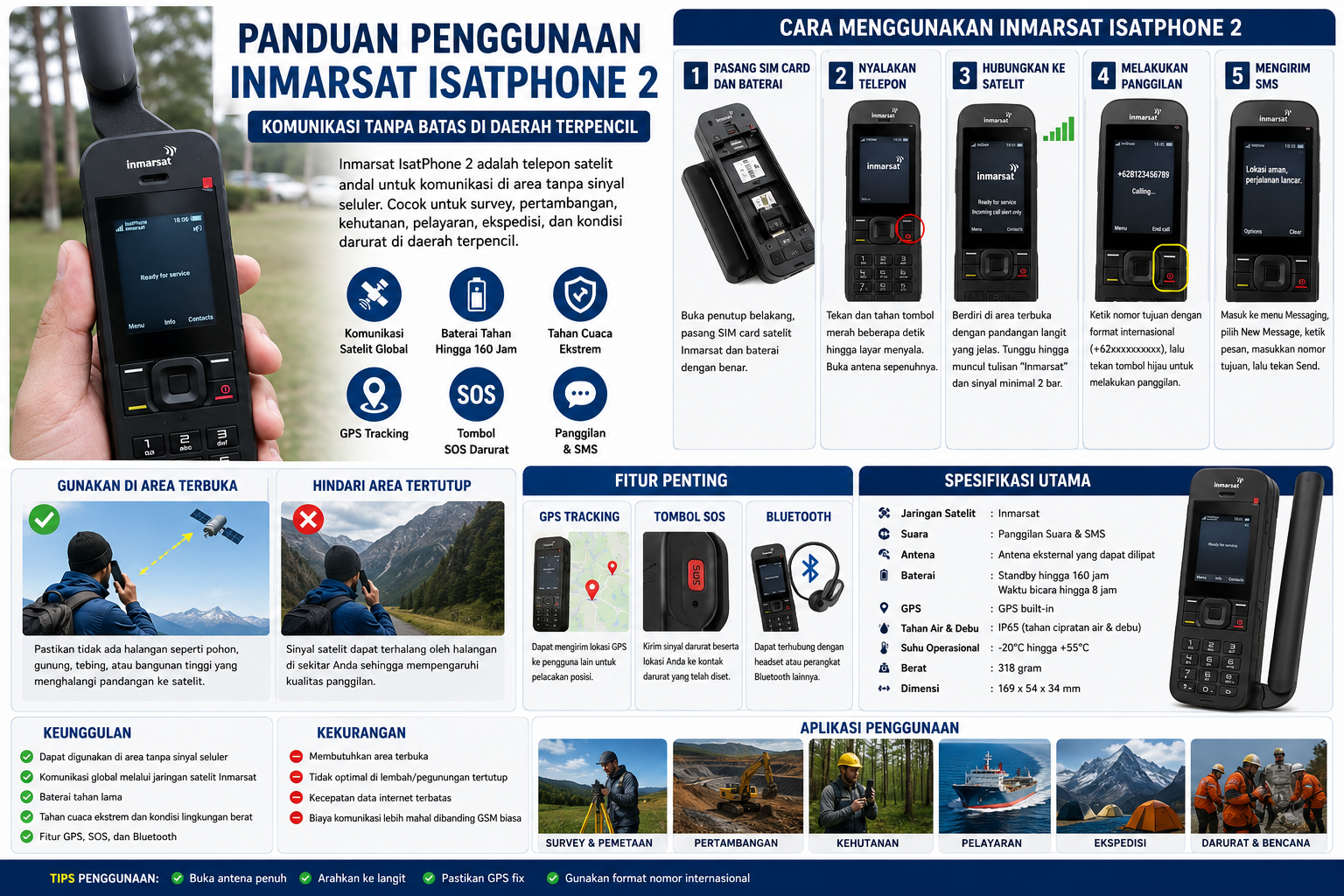 penggunaan telepon satelit inmarsat